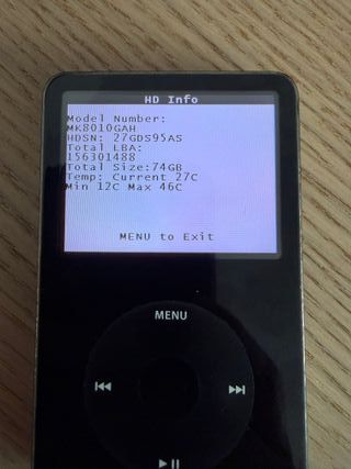 iPod Classic 5ª Gen 80GB Negro