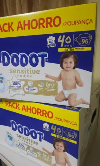 192 Pañales(2x96) Dodot Sensitive t4+