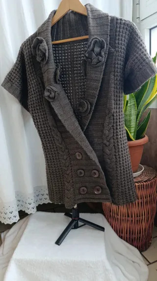 Chaleco marrón vintage