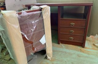 Escritorio vintage madera nuevo