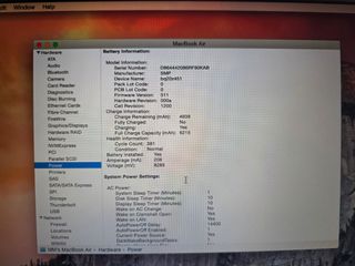 Bateria - A1496 - Macbook A1466 - 381 Ciclos