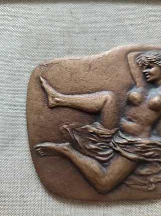 Scultura bronzo bassorilievo Salvatore Fiume