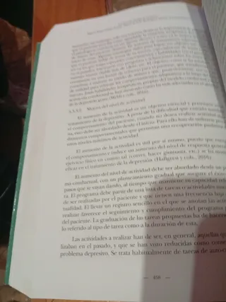 Lecciones de terapia de conducta, terapia cognitiv