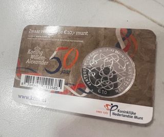 Moneda 10€ Plata Holanda Willem-Alexander