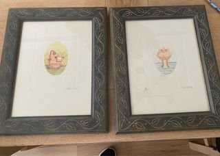 2 Cuadros Decorativos Baño Vintage