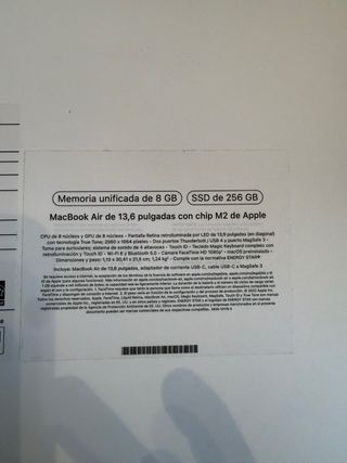 MacBook Air 2023 Azul/Gris Casi Nuevo