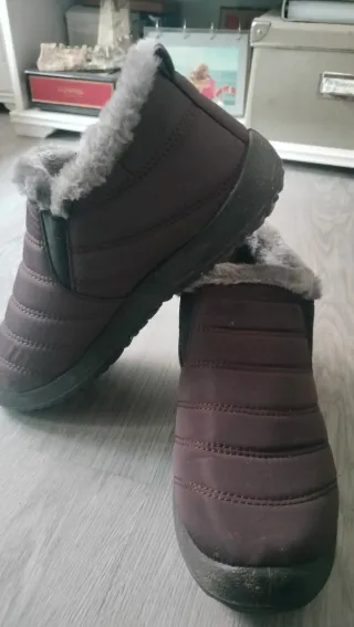 Botas de nieve forradas marrones