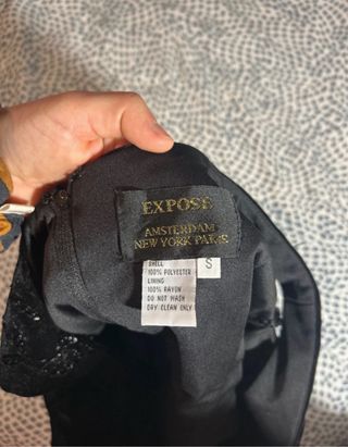 Top Vintage Terciopelo Negro