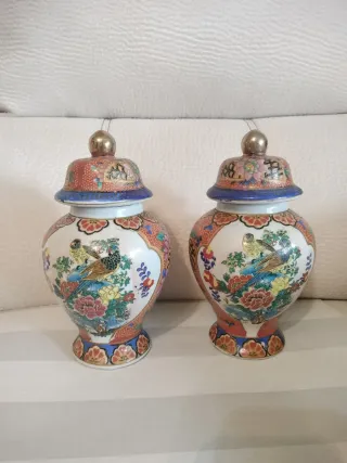 Coppia di vasi cinesi in porcellana