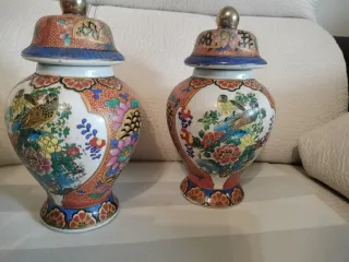 Coppia di vasi cinesi in porcellana