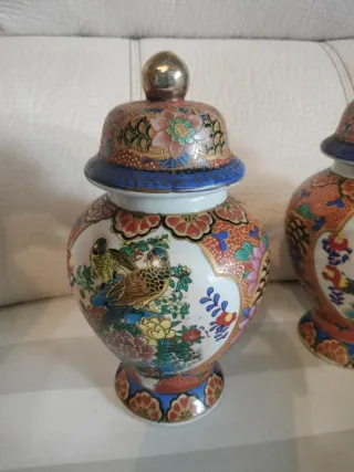 Coppia di vasi cinesi in porcellana