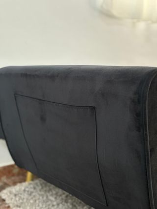 Sofá Cama Negro Terciopelo - Envio GRATIS