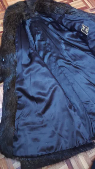 Chaqueta de pelaje marrón