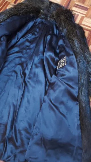 Chaqueta de pelaje marrón