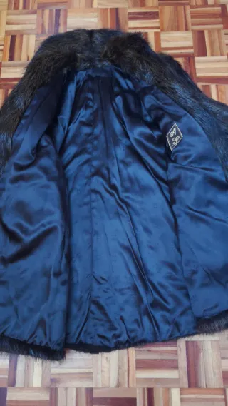 Chaqueta de pelaje marrón