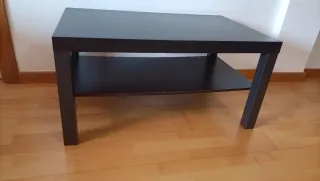 Mesa de centro madera negra