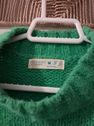 Jersey verde Primark talla L