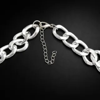 Collar cadena eslabones con monedas