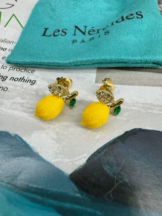 Pendientes Les Néréides Limón
