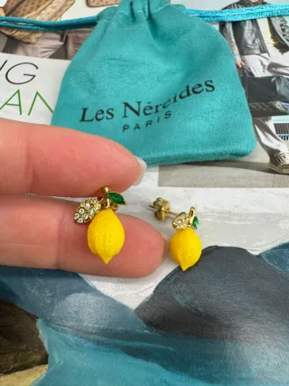 Pendientes Les Néréides Limón