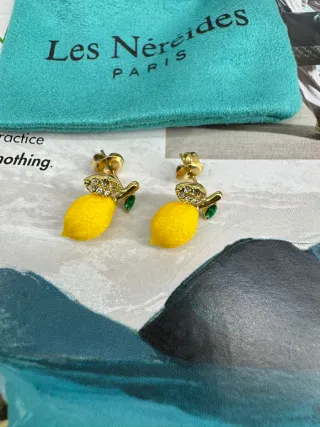 Pendientes Les Néréides Limón