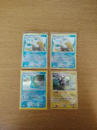 Lote 4 Cartas Pokémon Holo DP