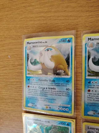 Lote 4 Cartas Pokémon Holo DP