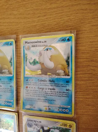 Lote 4 Cartas Pokémon Holo DP