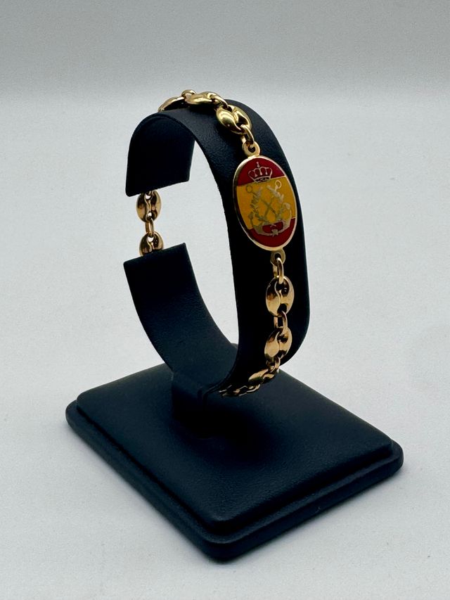 05-0065 PULSERA ORO TIPO GUCCI BANDERA DE ESPAÑA