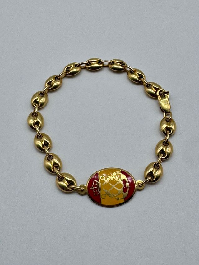 05-0065 PULSERA ORO TIPO GUCCI BANDERA DE ESPAÑA