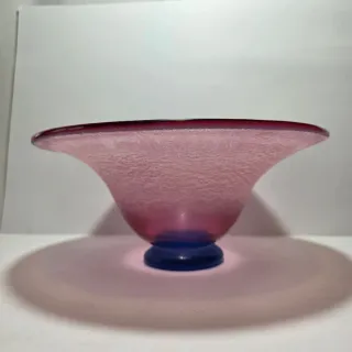 Vaso centrotavola in vetro firmato Elite Murano