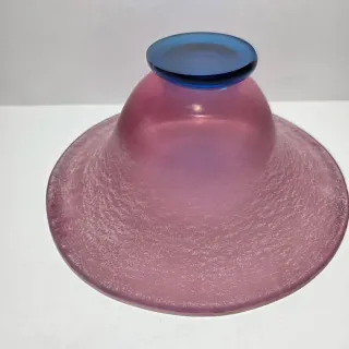 Vaso centrotavola in vetro firmato Elite Murano