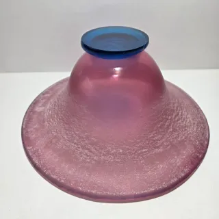 Vaso centrotavola in vetro firmato Elite Murano