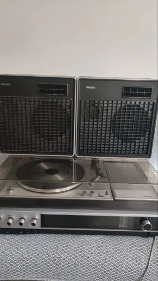 Sistema Hifi stereo Philips 814 con 2 altoparlanti