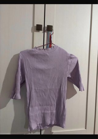 Jersey morado de manga 3/4
