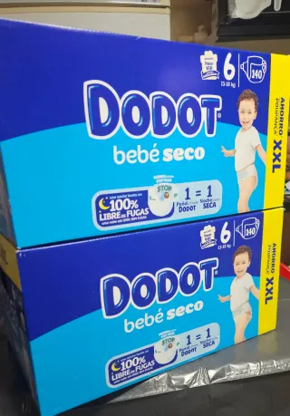 280 Pañales(2x140) Dodot Bebé Seco t6