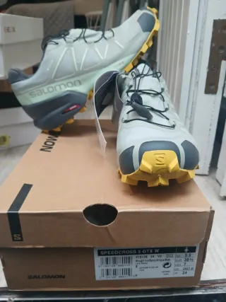 Salomon Speedcross 5 Gore-Tex Gris/Verde