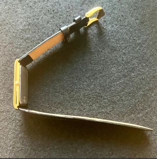 Reloj Seiko Tank Dorado Cuero Negro