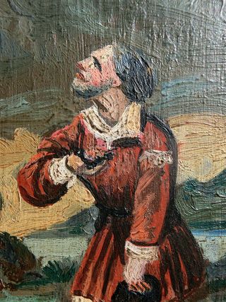 Antigua pintura óleo escuela europea