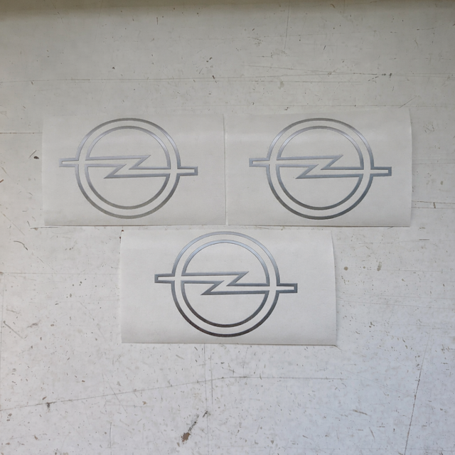 3 Logos Opel para Kaddet GSI Corsa Astra
