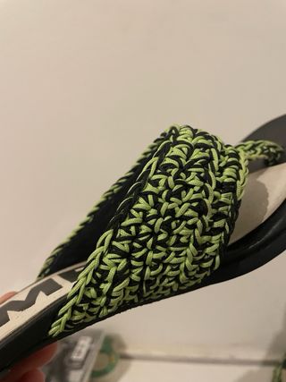 Sandalias Bimba y Lola Tacon Verde y Negro