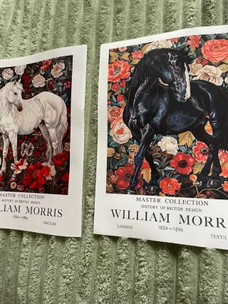Set stampe William Morris riproduzione