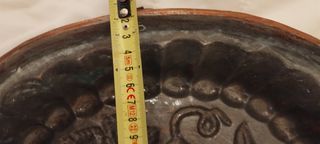 Stampo in rame stagnato con frutta