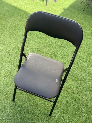 Sillas plegables negras