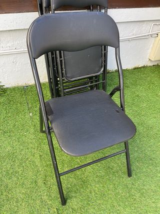 Sillas plegables negras