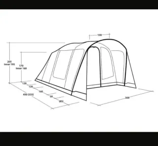 Outwell Sunhill 5 Air Tienda de campaña