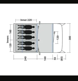 Outwell Sunhill 5 Air Tienda de campaña