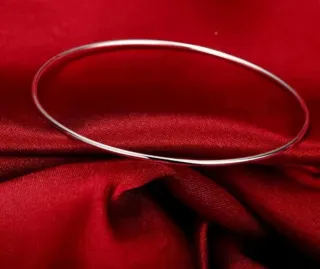 Pulsera aro plata 1 mm nueva