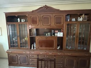 Mueble Comedor Madera y Cristal