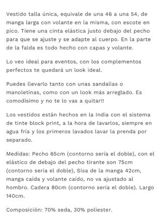 Vestido seda azul vaporoso.